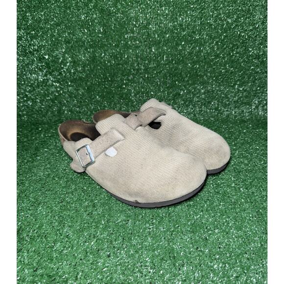 Birkenstock Boston Corduroy Beige EU 43 Men's Size 10 US Slip On Comfort Shoe - Picture 1 of 9